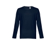 Unisex long-sleeved cotton shirt, 150 g/m2 colour blue