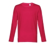 Unisex long-sleeved cotton shirt, 150 g/m2 colour red