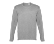 Unisex long-sleeved cotton shirt, 150 g/m2 colour marbled grey