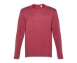 Unisex long-sleeved cotton shirt, 150 g/m2 colour marbled red