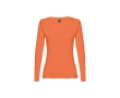 Women's long-sleeved cotton shirt, 150 g/m2 colour honey