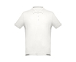 Men's cotton polo shirt in colours, 195 g/m2, THC Adam colour off white