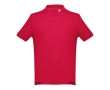 Men's cotton polo shirt in colours, 195 g/m2, THC Adam colour red
