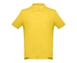 Men's cotton polo shirt in colours, 195 g/m2, THC Adam colour yellow