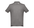 Men's cotton polo shirt in colours, 195 g/m2, THC Adam colour dark grey