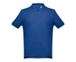 Men's cotton polo shirt in colours, 195 g/m2, THC Adam colour royal blue