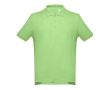 Men's cotton polo shirt in colours, 195 g/m2, THC Adam colour light-green