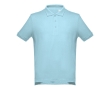 Men's cotton polo shirt in colours, 195 g/m2, THC Adam colour pastel blue
