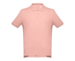 Men's cotton polo shirt in colours, 195 g/m2, THC Adam colour salmon