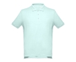 Men's cotton polo shirt in colours, 195 g/m2, THC Adam colour mint green
