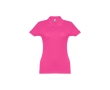 Women's cotton polo shirt in many colours, 195 g/m2 colour pink