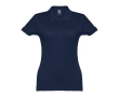 Women's cotton polo shirt in many colours, 195 g/m2 colour dark blue