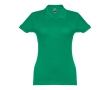 Women's cotton polo shirt in many colours, 195 g/m2 colour green