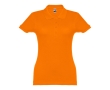 Women's cotton polo shirt in many colours, 195 g/m2 colour orange