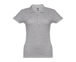 Women's cotton polo shirt in many colours, 195 g/m2 colour grey