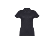 Women's cotton polo shirt in many colours, 195 g/m2 colour ultramarine blue