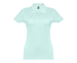 Women's cotton polo shirt in many colours, 195 g/m2 colour mint green