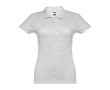 Women's cotton polo shirt in many colours, 195 g/m2 colour heather light grey