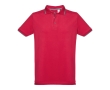 Slim-fit cotton polo shirt, 210 g/m2, THC Rome colour red