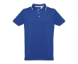 Slim-fit cotton polo shirt, 210 g/m2, THC Rome colour royal blue