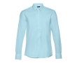 Men's fitted long-sleeved shirt, 115 g/m2, THC Paris colour light blue
