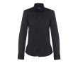 Women's cotton and polyamide shirt, 115 g/m2, THC Paris colour black