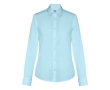 Women's cotton and polyamide shirt, 115 g/m2, THC Paris colour light blue