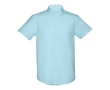 Cotton and polyester shirt, 130 g/m2, THC London WH colour light blue