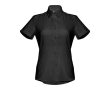 Women's cotton polyester oxford shirt, 130 g/m2 colour black