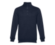 1/4 zip sweatshirts, polyester & cotton, 320 g/m2 colour navy-blue