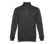 1/4 zip sweatshirts, polyester & cotton, 320 g/m2 colour graphite