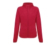 Women's fleece and polyester jacket, 260 g/m2, THC Helsinki colour red