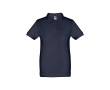 Cotton polo shirt for children, 195 g/m2, THC Adam Kids colour blue