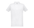 Cotton and polyester polo shirt in full colour, 200 g/m2 colour white