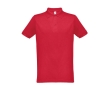 Cotton and polyester polo shirt in full colour, 200 g/m2 colour red