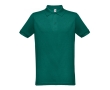 Cotton and polyester polo shirt in full colour, 200 g/m2 colour dark green