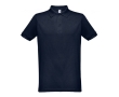 Cotton and polyester polo shirt in full colour, 200 g/m2 colour ultramarine blue