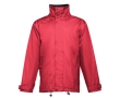 Waterproof padded coat made of polyester, THC Liubliana colour red