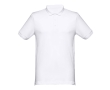Cotton polo shirt in many colours, 240 g/m2, THC Monaco colour white