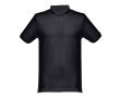 Cotton polo shirt in many colours, 240 g/m2, THC Monaco colour black