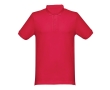 Cotton polo shirt in many colours, 240 g/m2, THC Monaco colour red