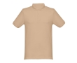 Cotton polo shirt in many colours, 240 g/m2, THC Monaco colour light brown
