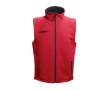 Softshell polyester and elastane gilet, 280 g/m2, THC Baku colour red
