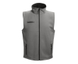 Softshell polyester and elastane gilet, 280 g/m2, THC Baku colour dark grey