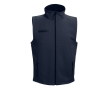Softshell polyester and elastane gilet, 280 g/m2, THC Baku colour navy-blue