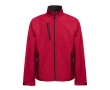 Waterproof polyester and elastane jacket, 280 g/m2 colour red