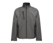 Waterproof polyester and elastane jacket, 280 g/m2 colour dark grey