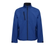 Waterproof polyester and elastane jacket, 280 g/m2 colour royal blue