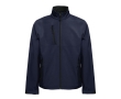 Waterproof polyester and elastane jacket, 280 g/m2 colour navy-blue