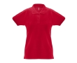 Women's cotton polo shirt, 240 g/m2, THC Monaco colour red
